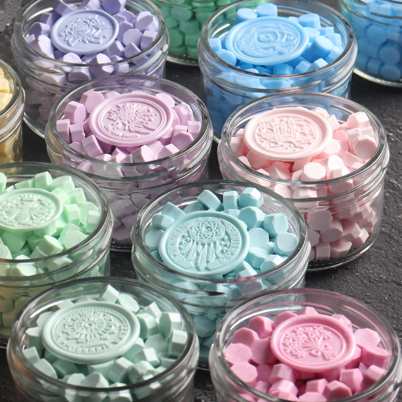 Wax Seal Stamp Kit - 100pcs/Bag Mix Color Wax Beads Macaron