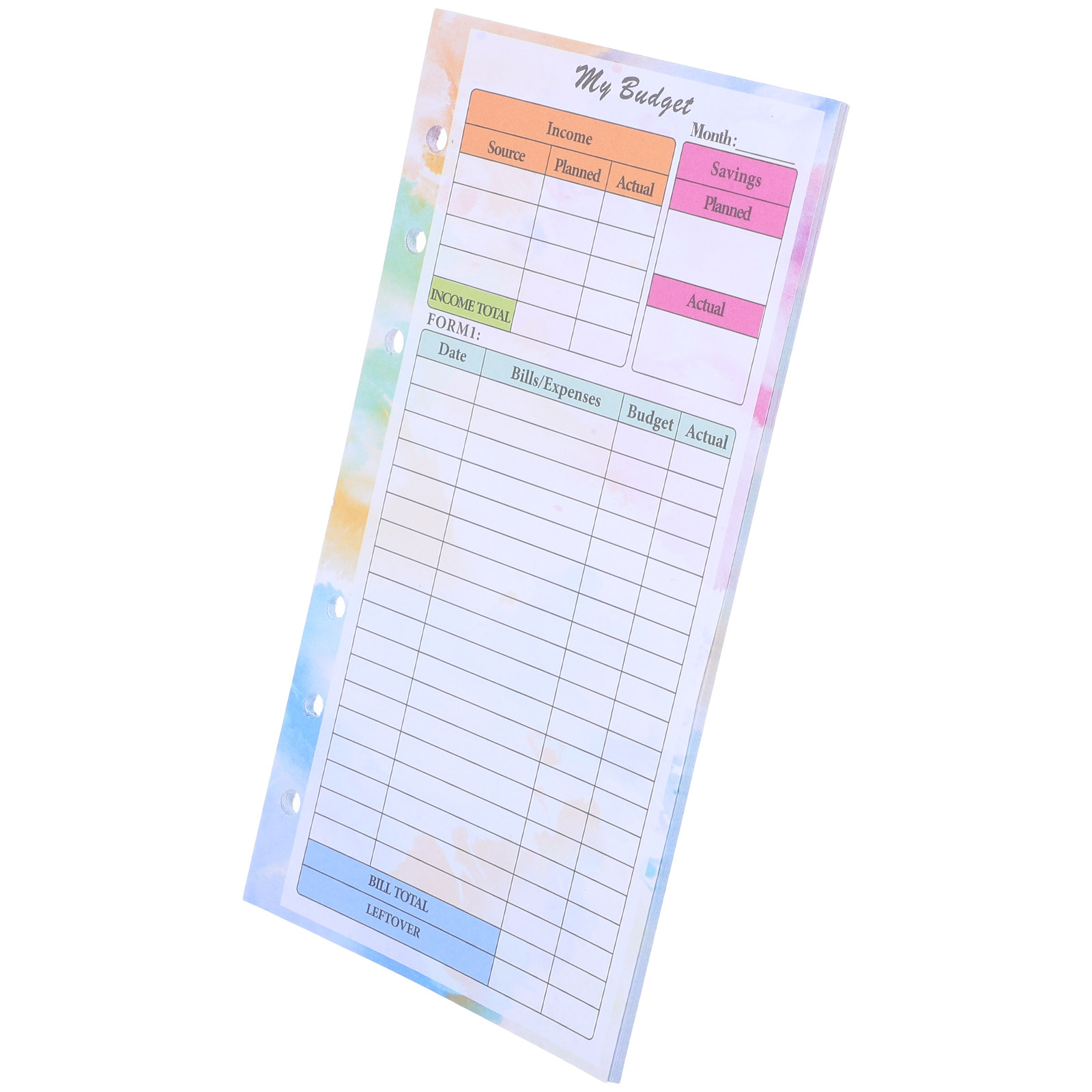 Planner Weekly Budget - 14 Sheets A6 Budget Planner Refill