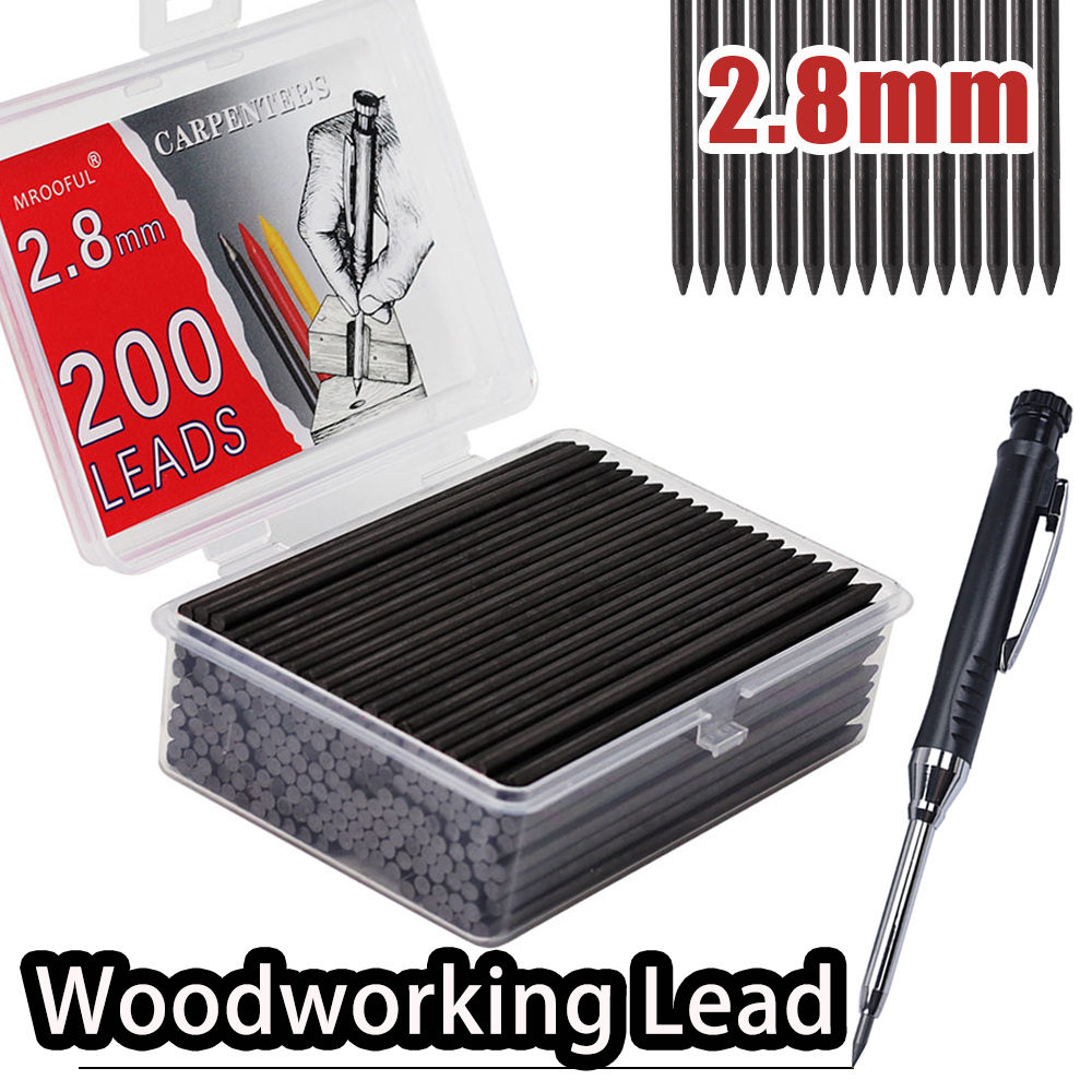 Mechanical Pencil Lead - Large Capacity 2.8mm Woodworking Pencil Replaceable