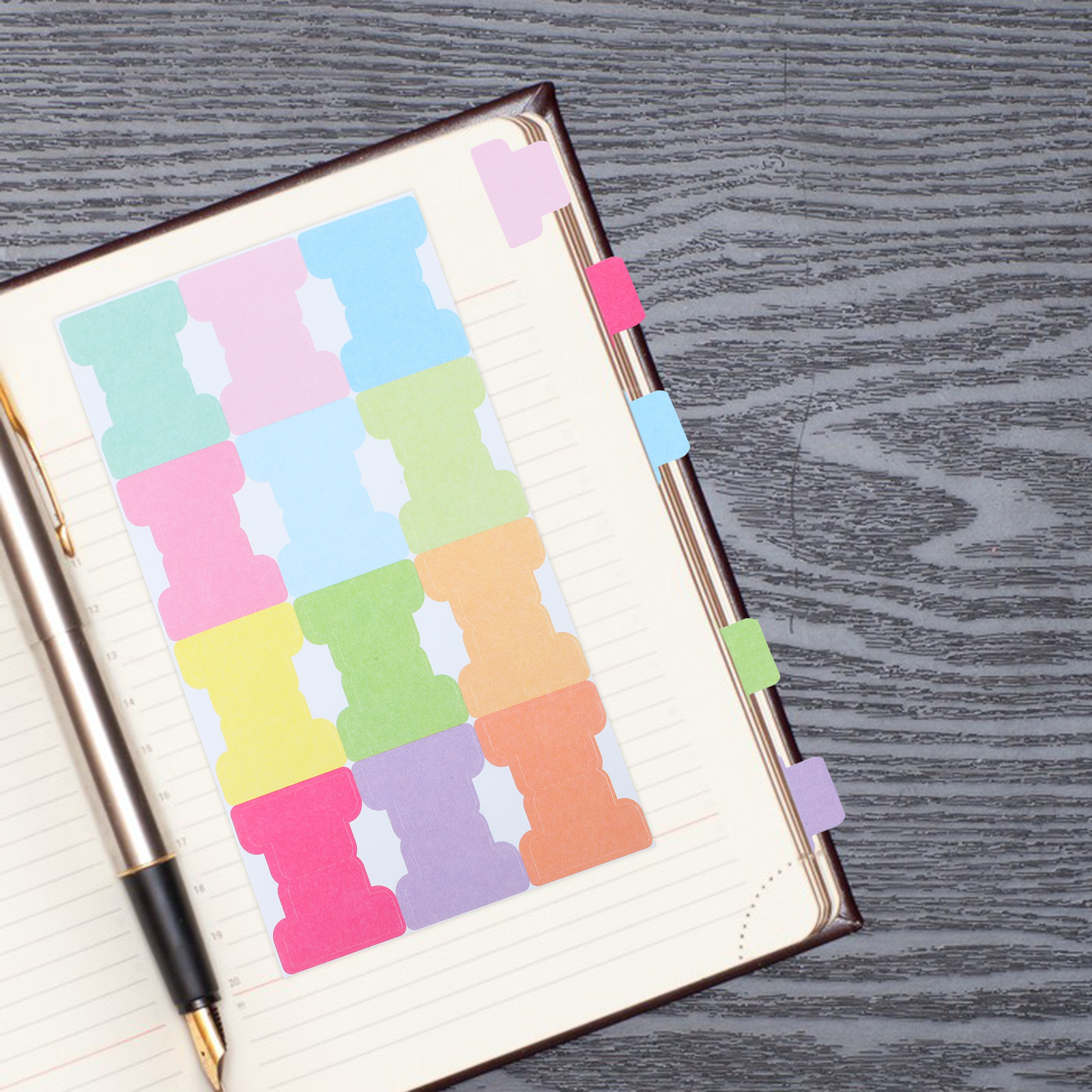 Index Tab Divider - 20 Sheets Lightweight Portable Sticky Book