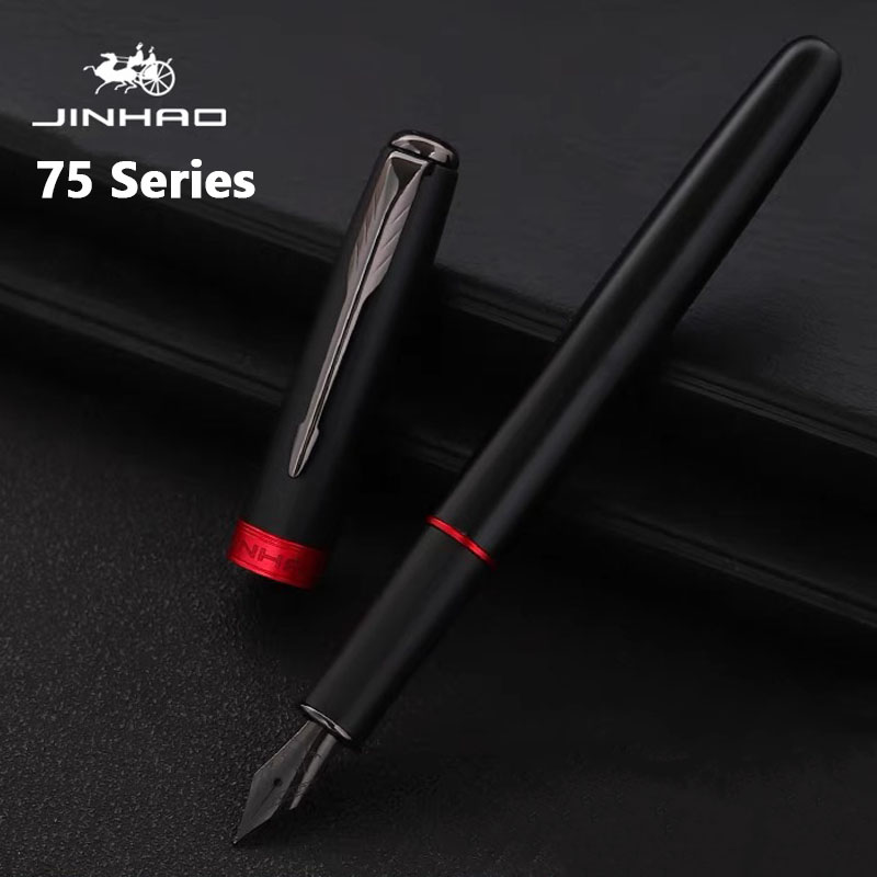 Office Stationery Supply Business - Jinhao 75 Metal Fountain Pen Black/Black