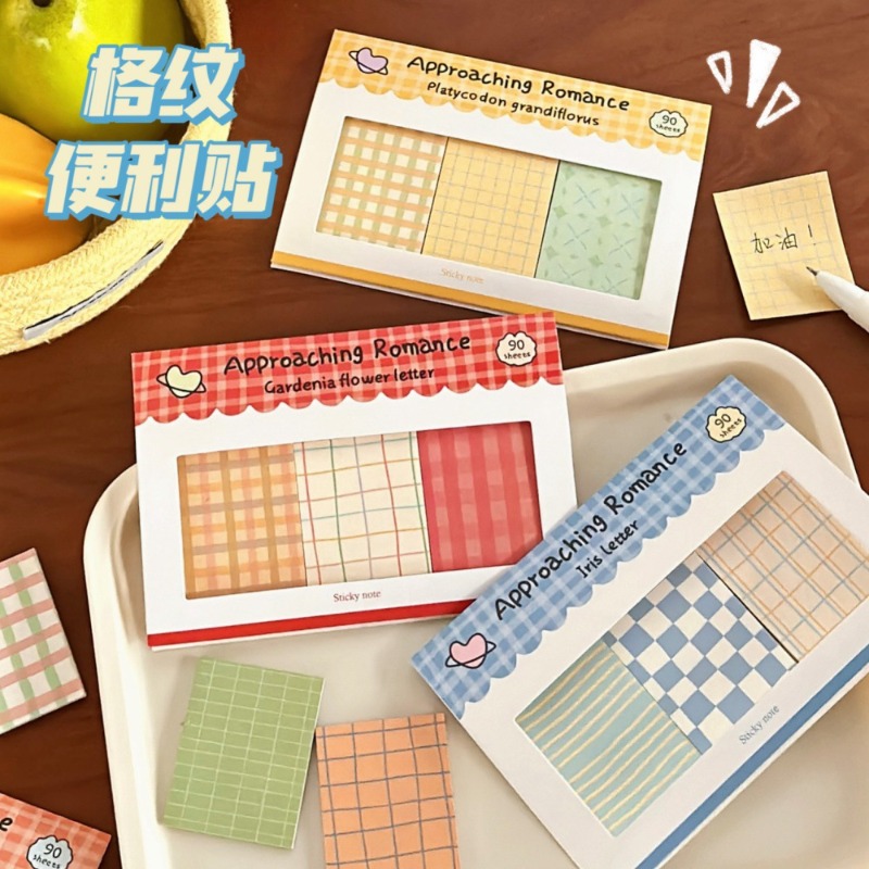 Graph Paper Pad - New Plaid Combination Note Romance Series