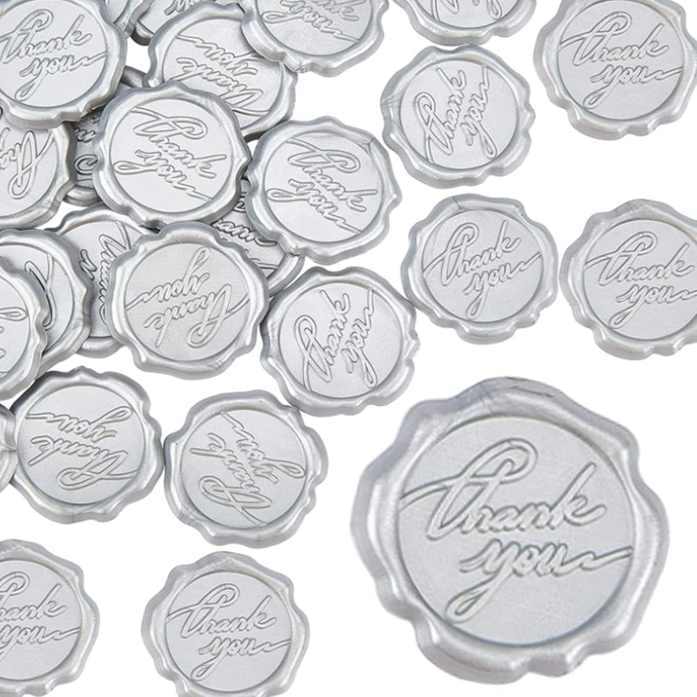 Wax Seal Stamp Kit - Adhesive Wax Seal Stickers 25PCS Thank