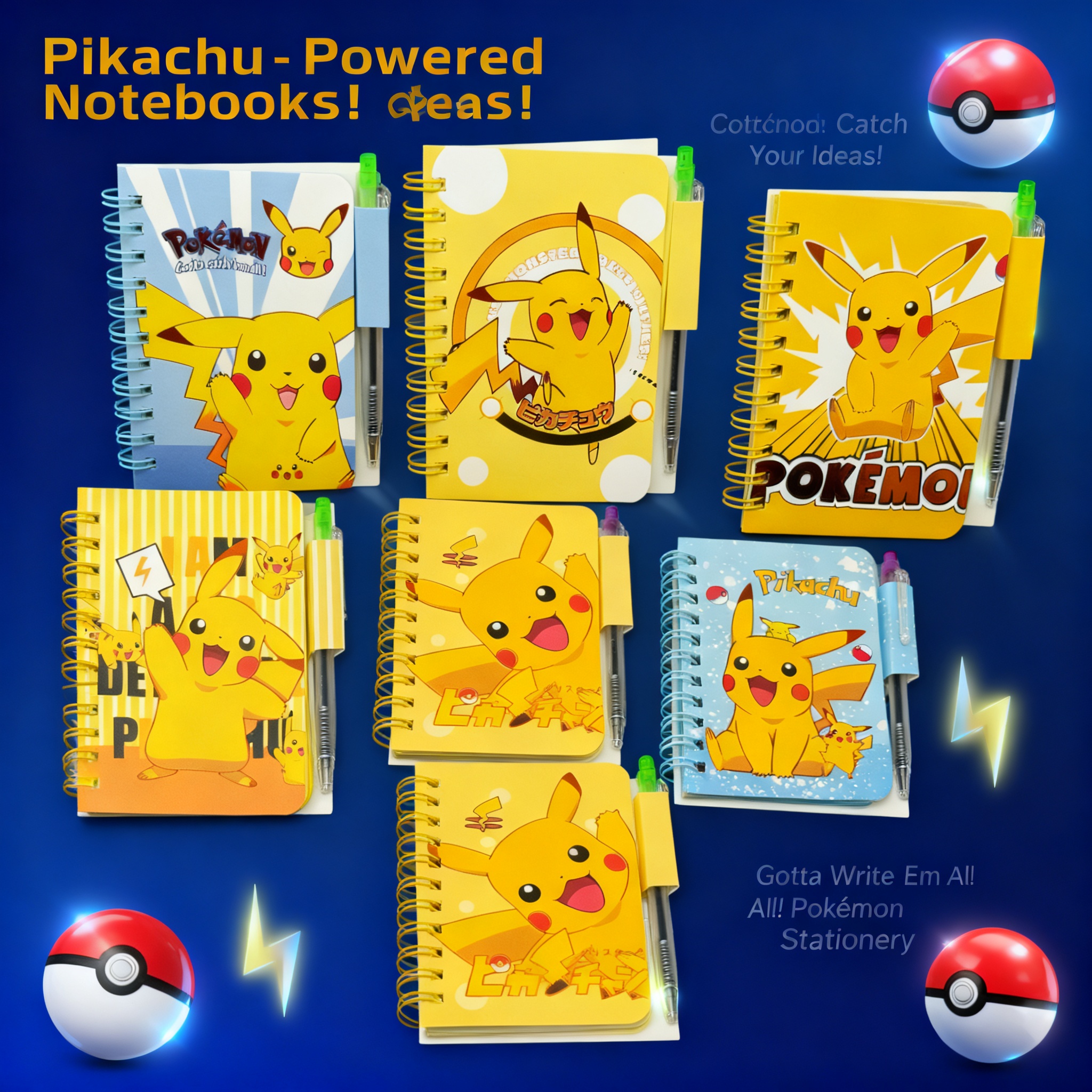 Pokemon Pikachu Cute Cartoon N - Stationery Office recension och pris