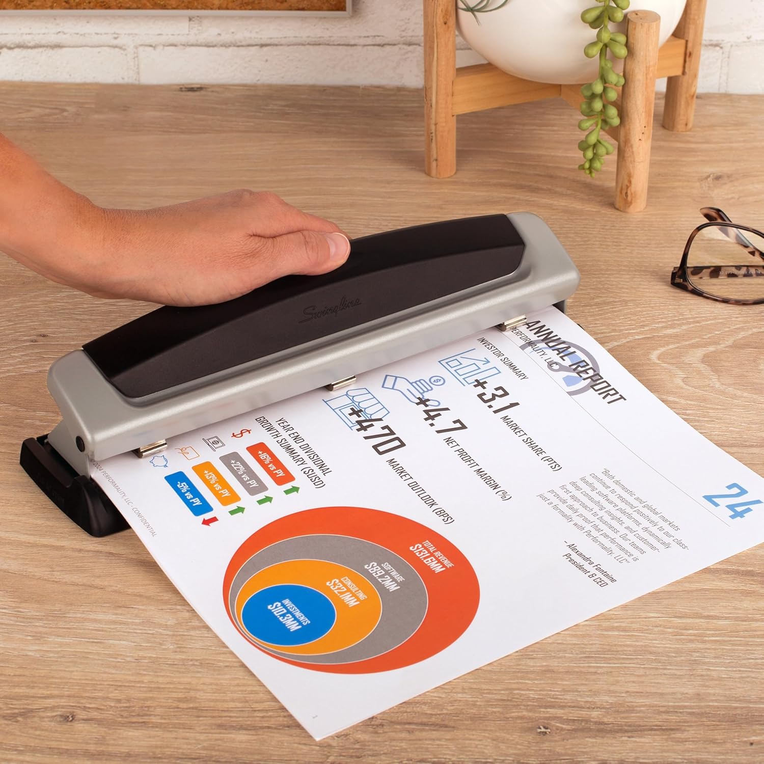 3 Hole Punch, 10 Sheet Capacit - Paper Punch 3 Hole recension och pris