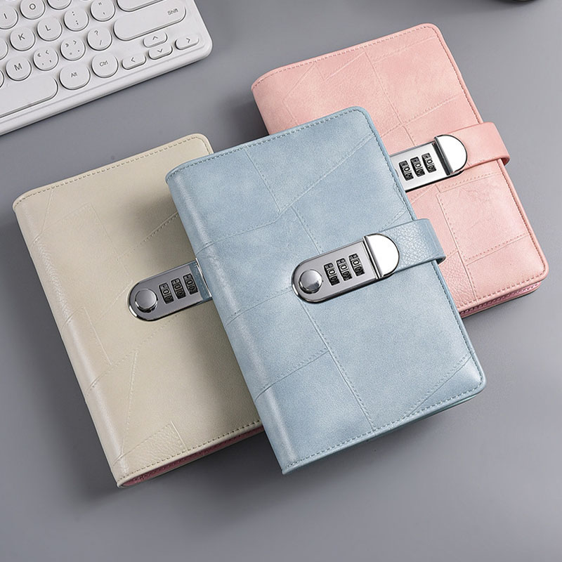 A6 PU Leather Password Lock Bi - Planner Weekly Budget recension och pris