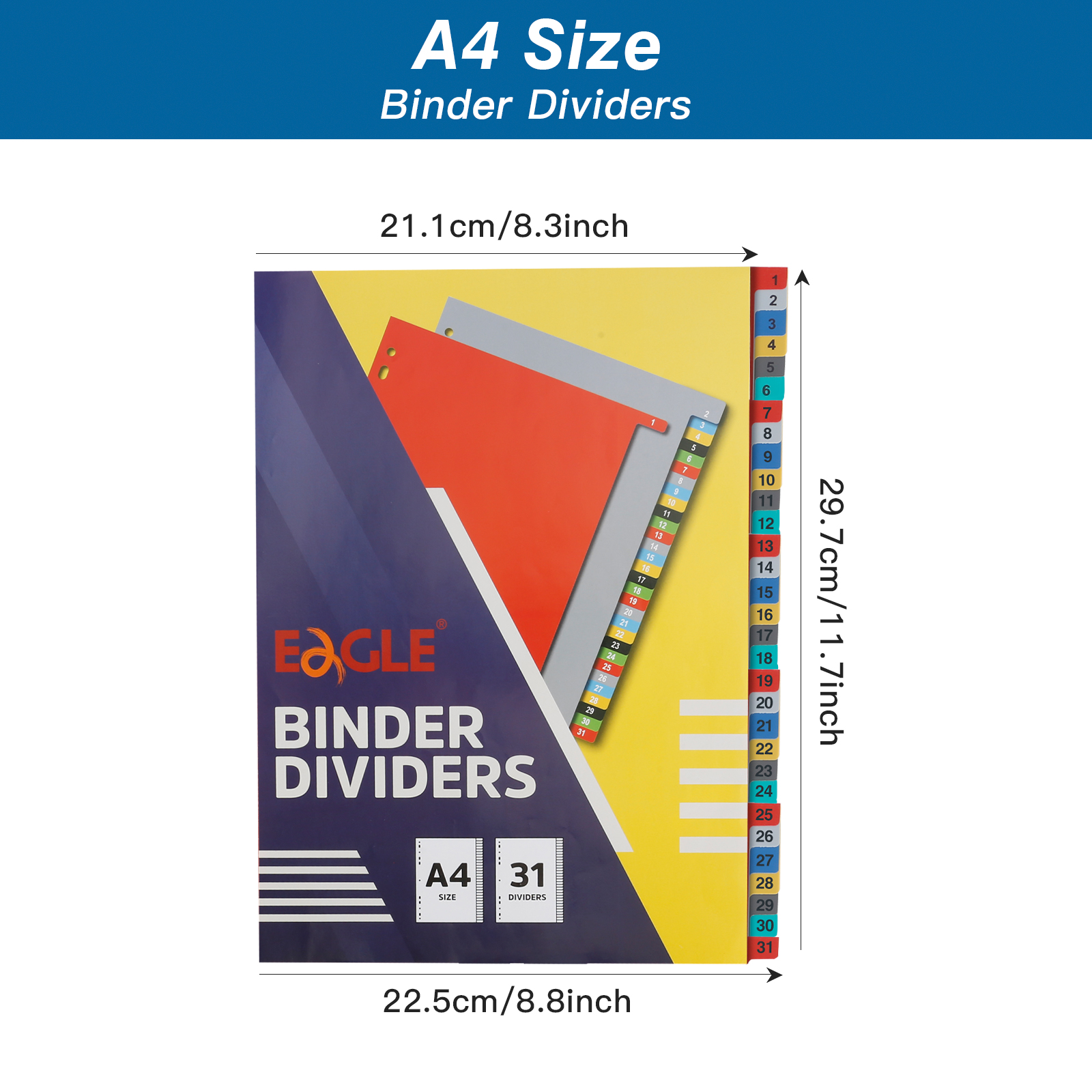 EAGLE A4 Binder Index Divider  - Index Tab Divider recension och pris