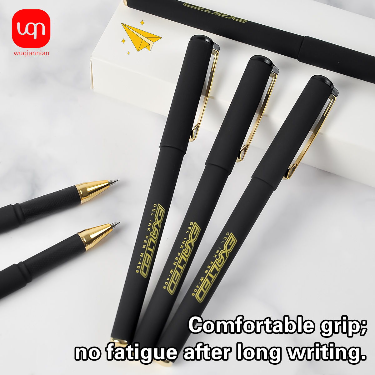 WQN-4/8/12pcs Simple Black Gel - Office Stationery Supply Business recension och pris