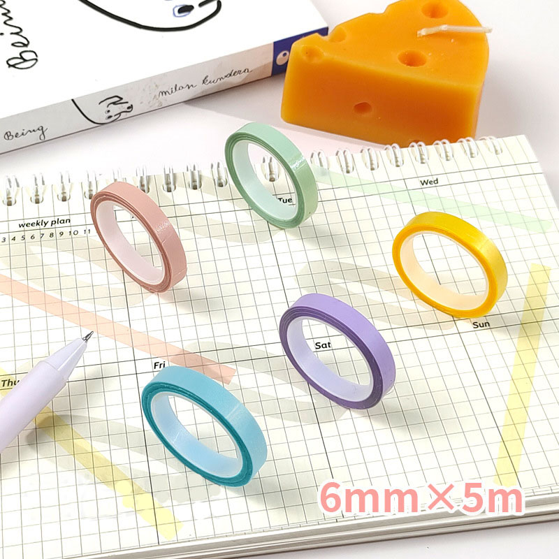 5Rolls Transparent Fluorescent - Index Tab Divider recension och pris