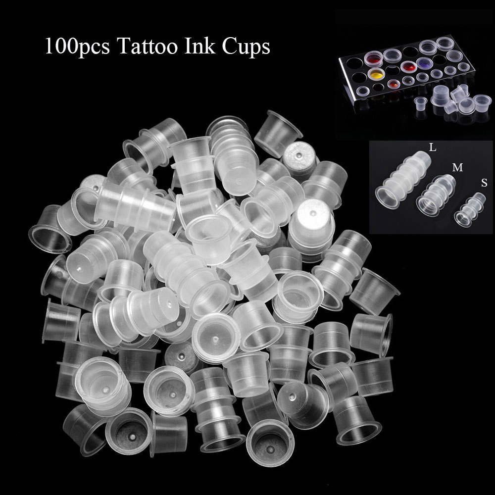 100pcs Transparent Tattoo Pigm - Calligraphy Ink Bottle recension och pris