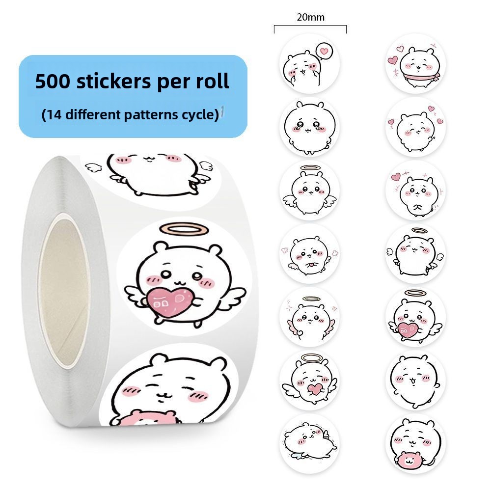 Chikawas Stickers Roll 500 Pcs - Memo Pad Sticky recension och pris