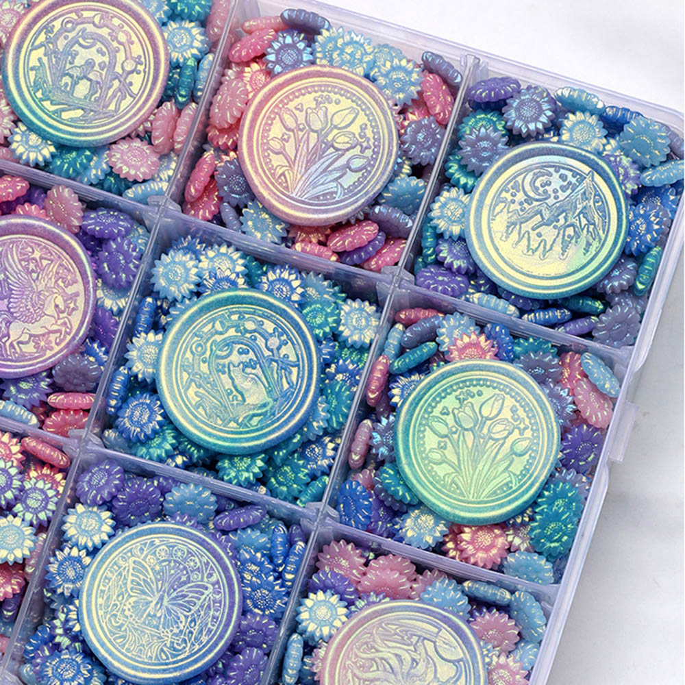 100pcs Mixed Color Glitter Dre - Wax Seal Stamp Kit recension och pris