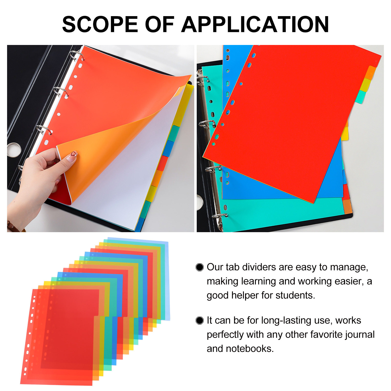 1Set Index Binder Dividers A4  - Index Tab Divider recension och pris