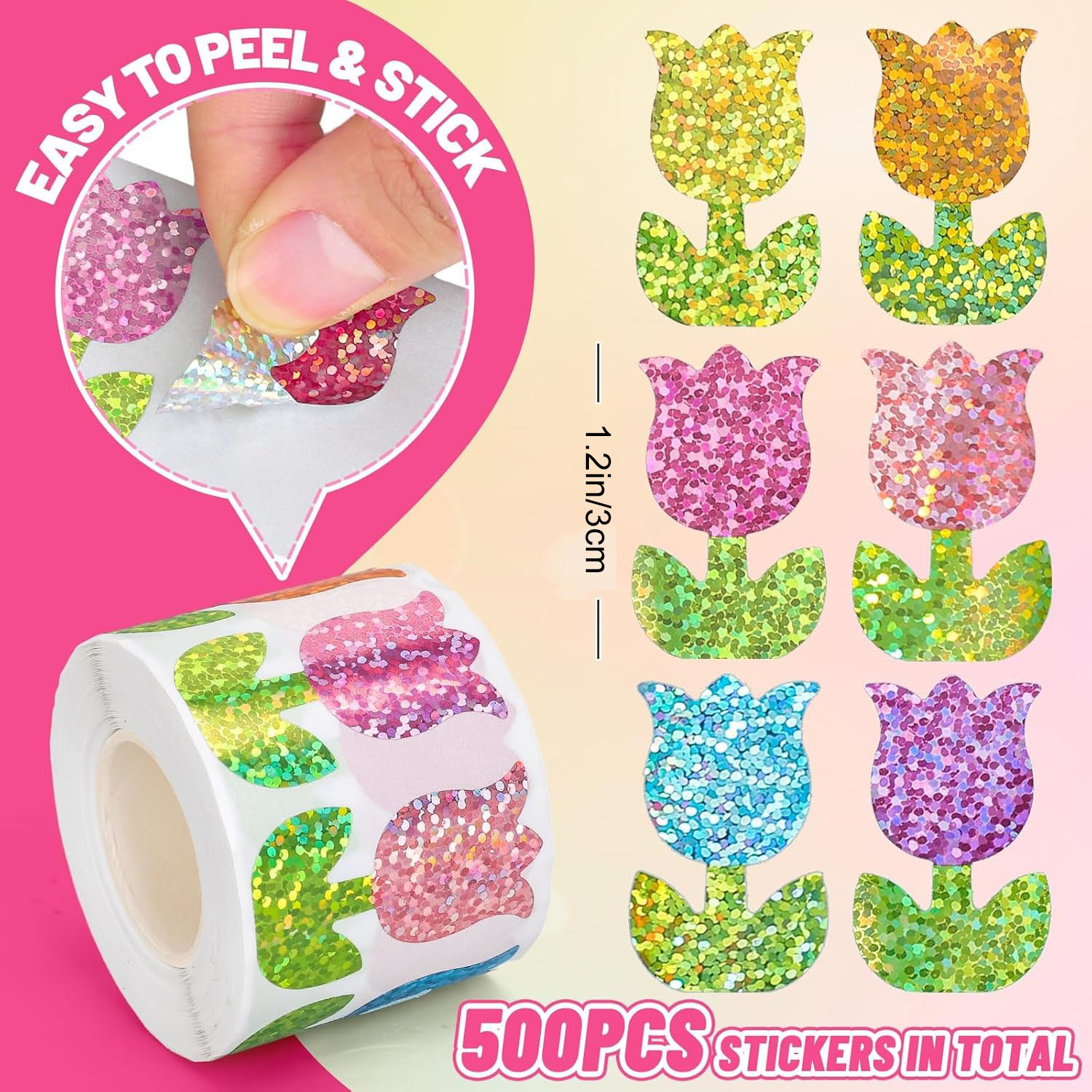 Cartoon Colorful Flower Decora - Memo Pad Sticky recension och pris