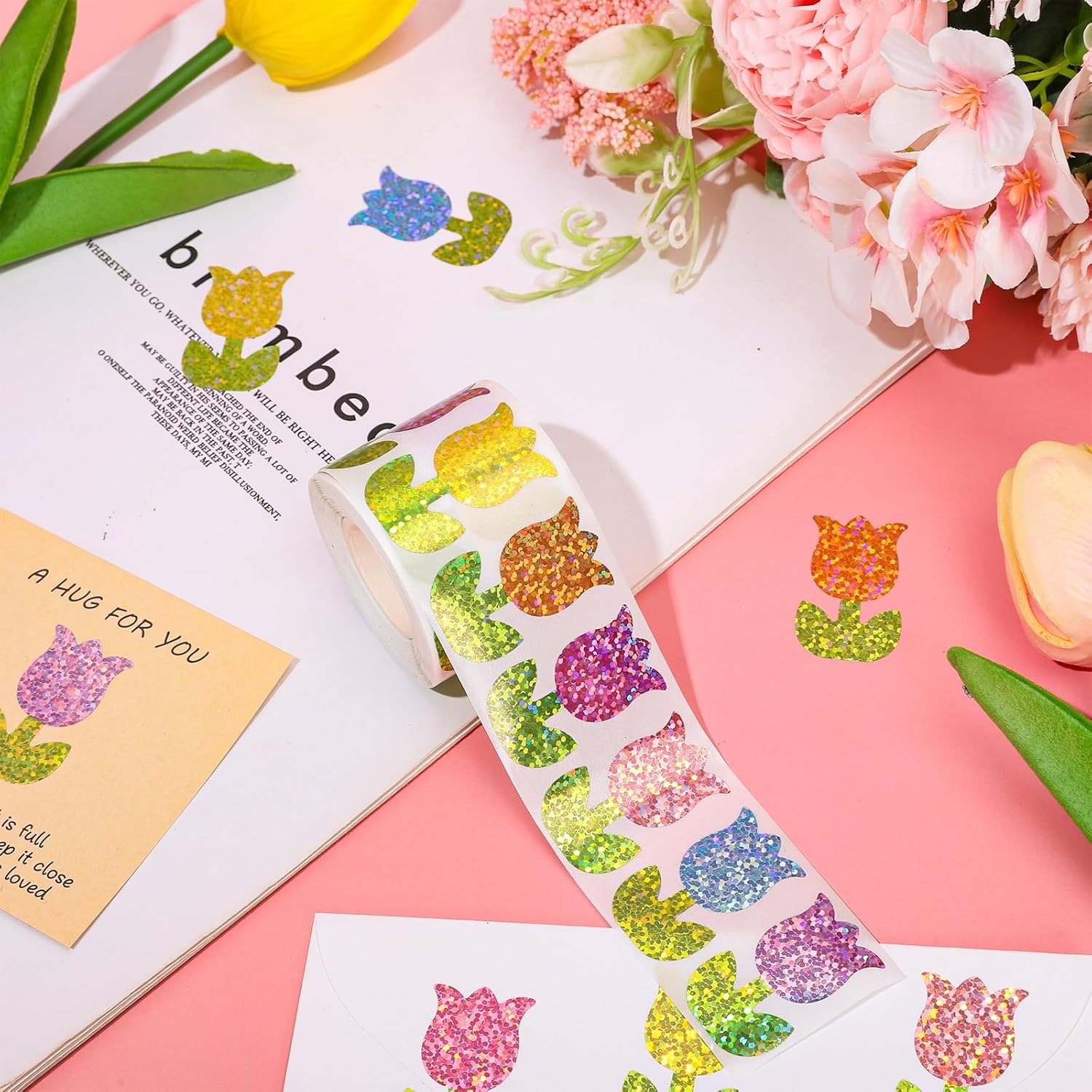 Cartoon Colorful Flower Decora - Memo Pad Sticky recension och pris