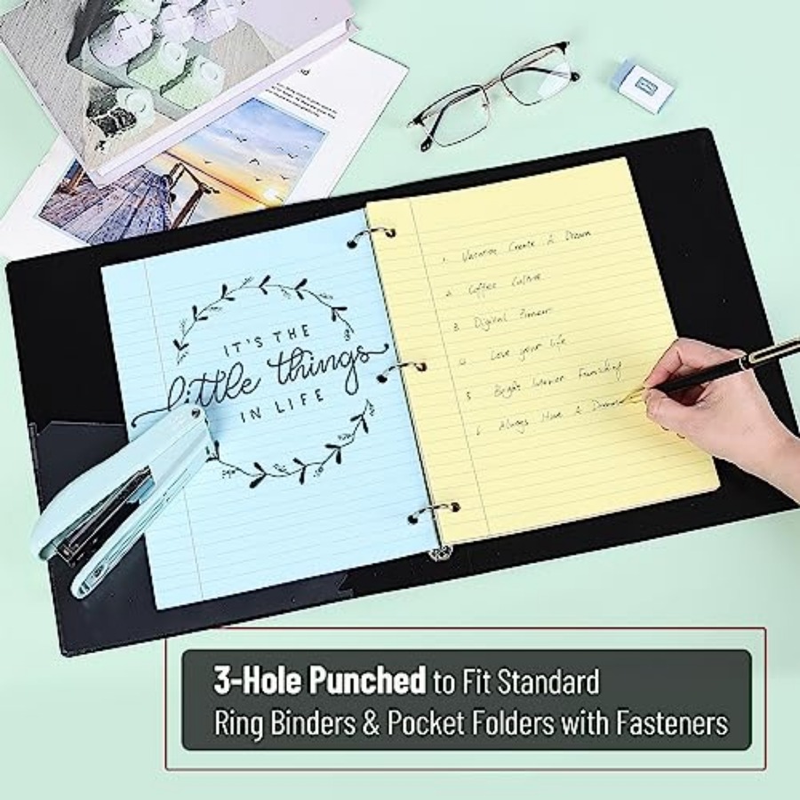Mr. Pen- Colored Loose Leaf Pa - Paper Punch 3 Hole recension och pris