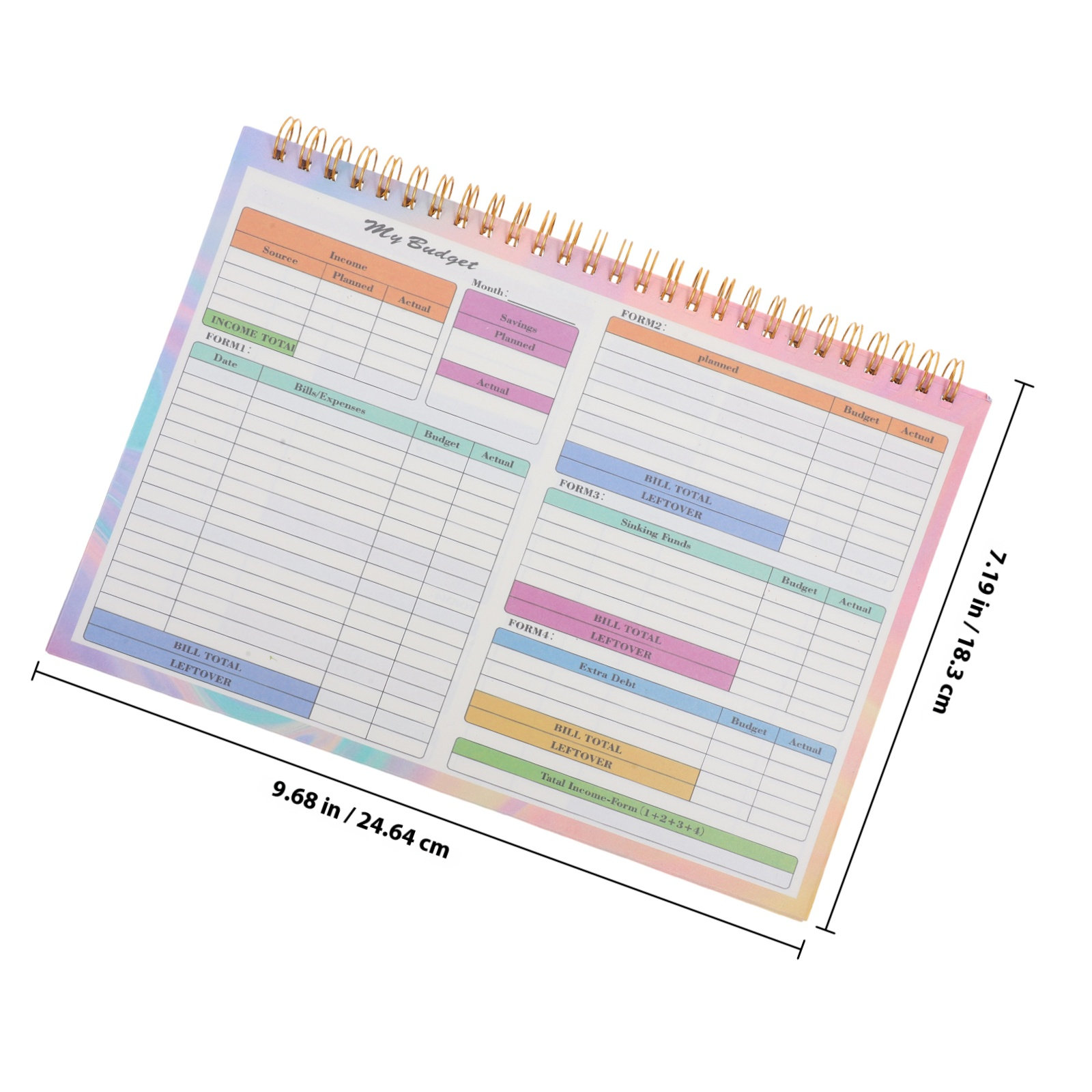 B5 Financial Ledger Daily Week - Planner Weekly Budget recension och pris