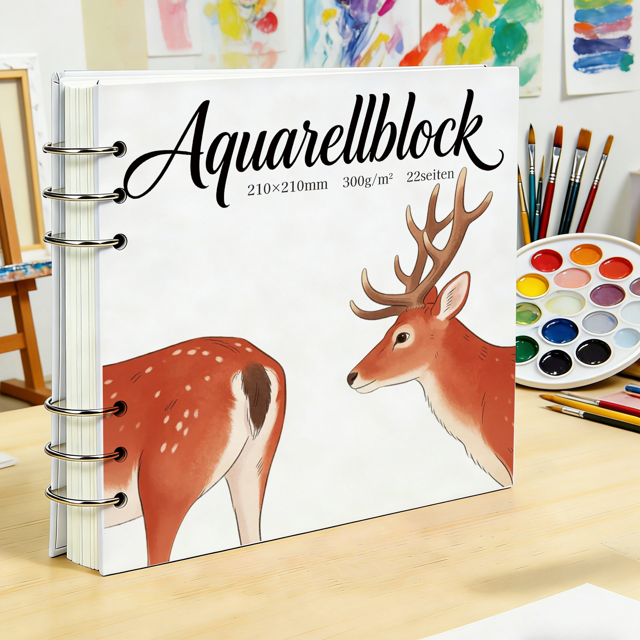 210x210mm 300GSM Heavy Rough T - Art Sketchbook Ring recension och pris