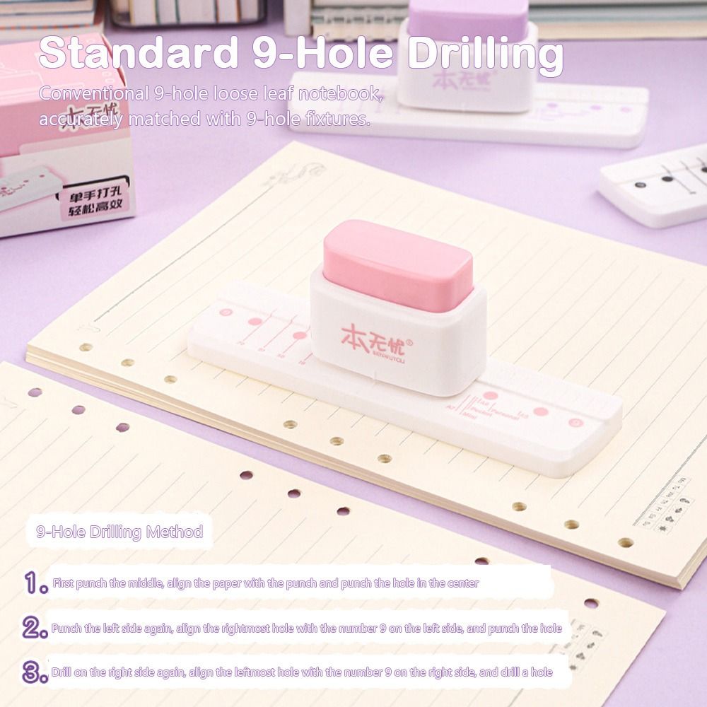 3-Hole Mini Hand Hole Puncher  - Paper Punch 3 Hole recension och pris