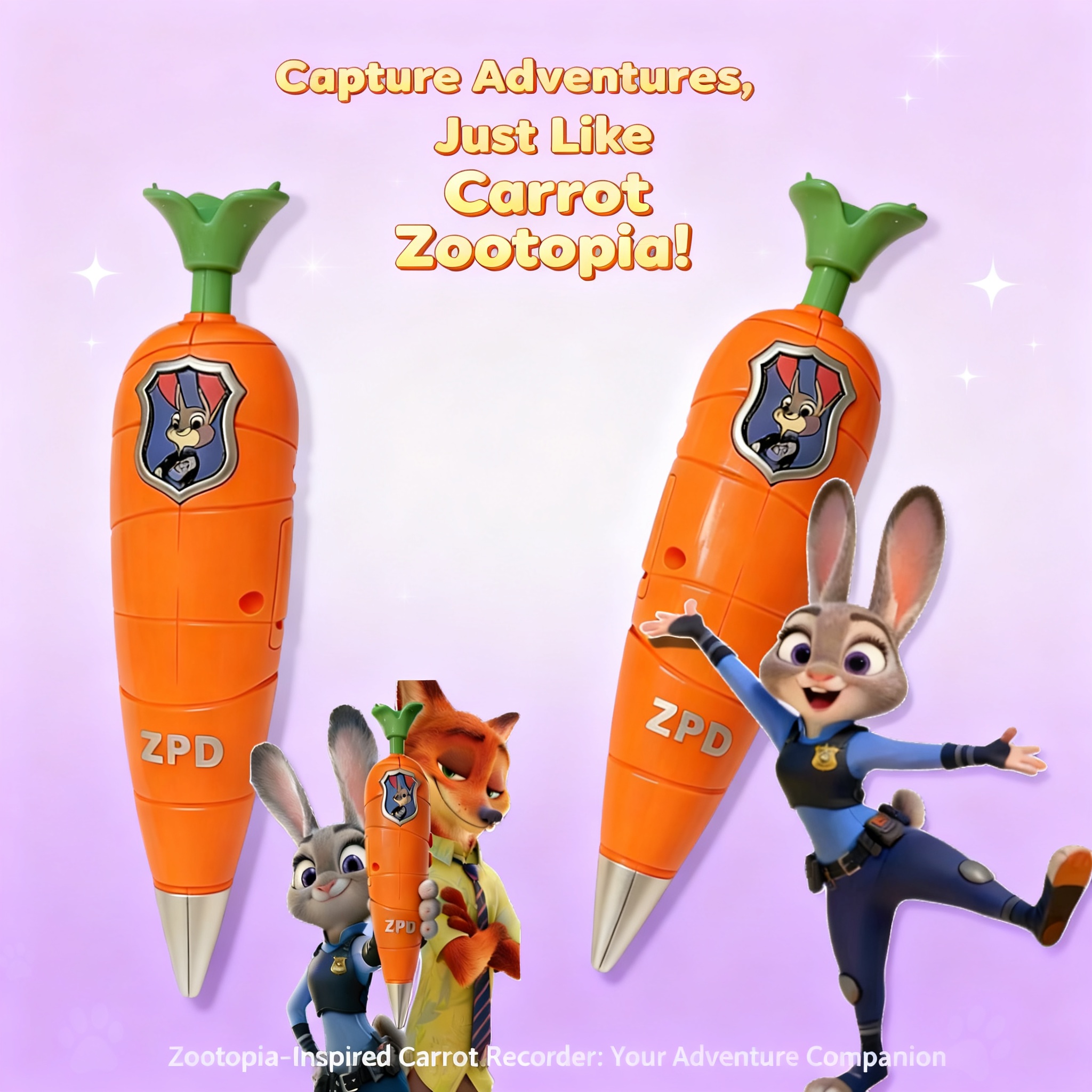 Zootopia 2 Carrot Recorder Pen - Stationery Supplier recension och pris