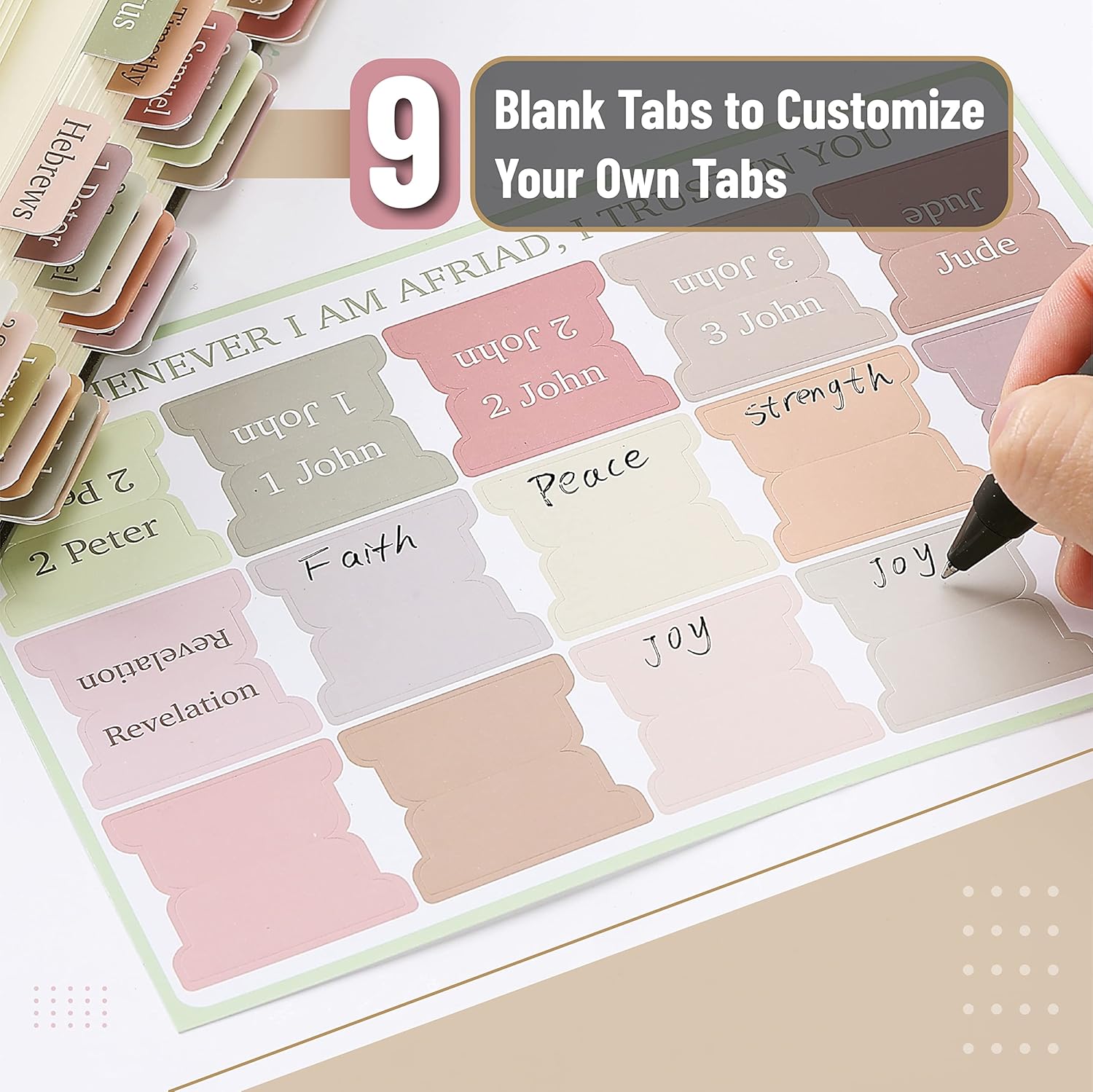 75 Boho Theme Laminated Tabs f - Index Tab Divider recension och pris