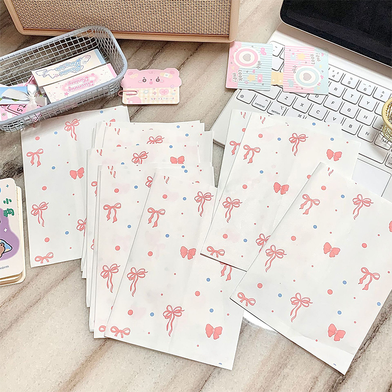 50pcs Pink Bowknot Heart Paper - Cardstock Paper Pack recension och pris