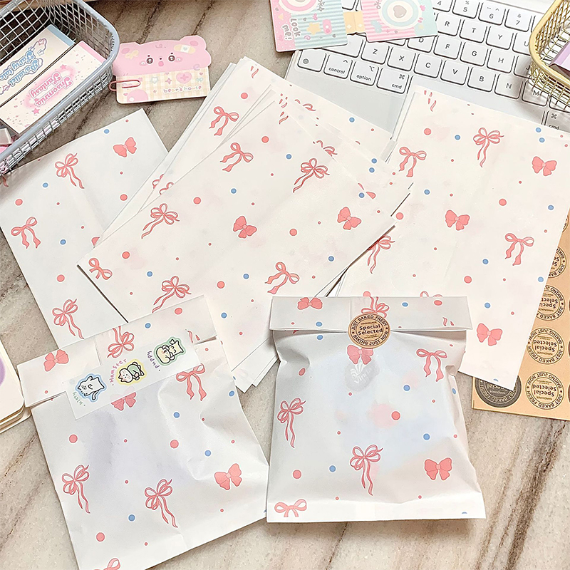 50pcs Pink Bowknot Heart Paper - Cardstock Paper Pack recension och pris