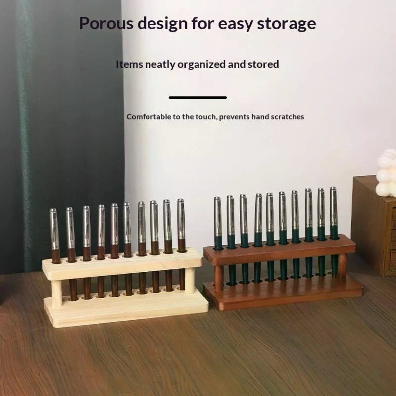 Walnut Wood Test Tube Rack Mul - Stationery Office recension och pris