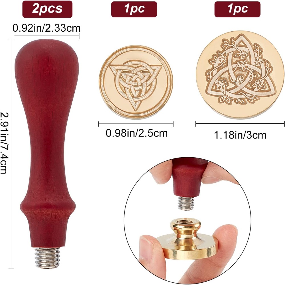 2 Set Celtic Knot Wax Seal Sta - Wax Seal Stamp Kit recension och pris
