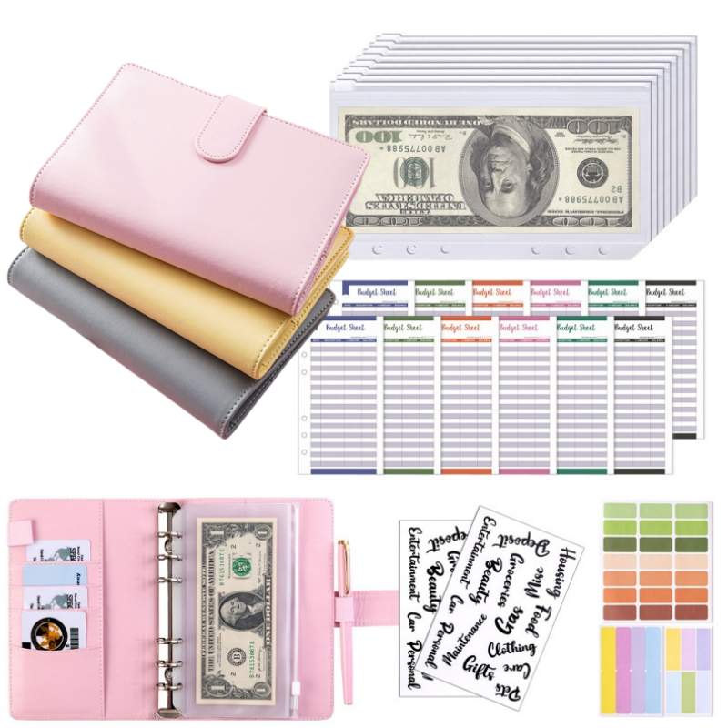 A6 PU Leather Budget Binder wi - Planner Weekly Budget recension och pris
