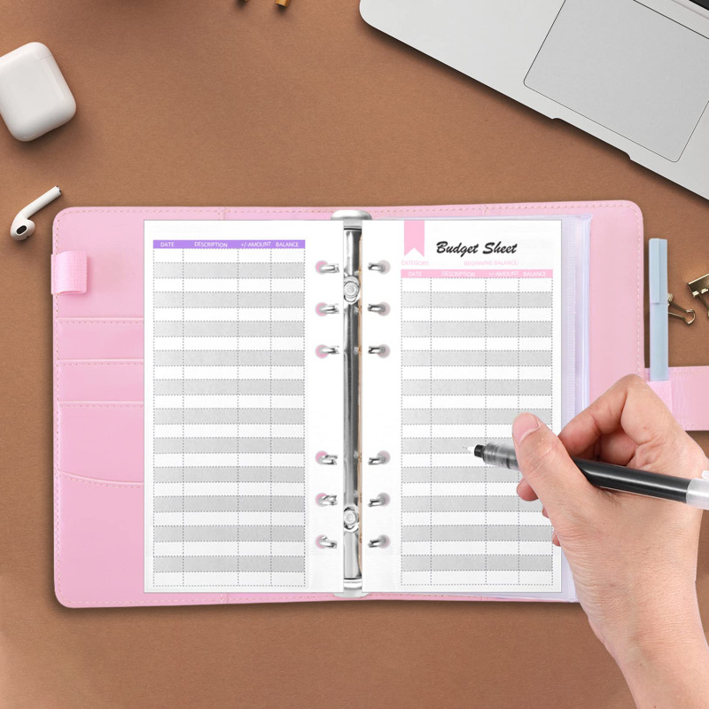 A6 PU Leather Budget Binder wi - Planner Weekly Budget recension och pris