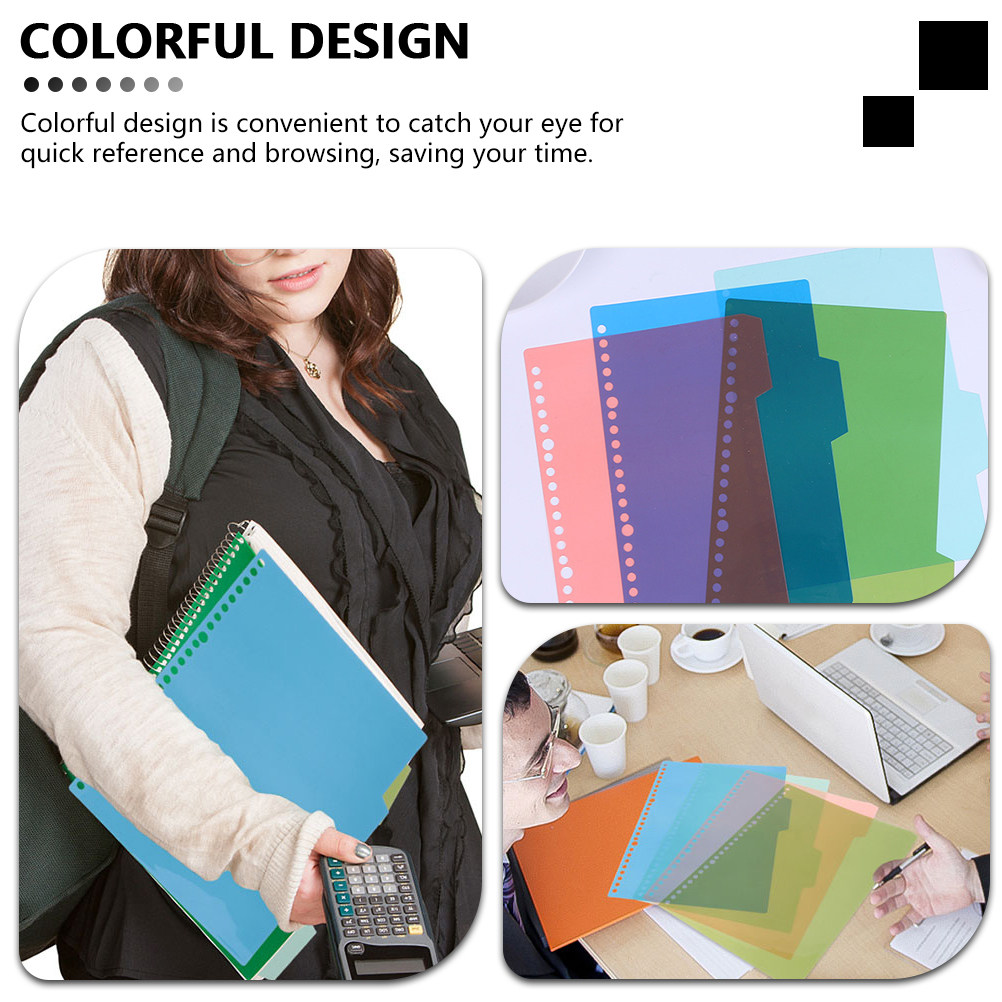 12Sets Colorful Index Dividers - Index Tab Divider recension och pris