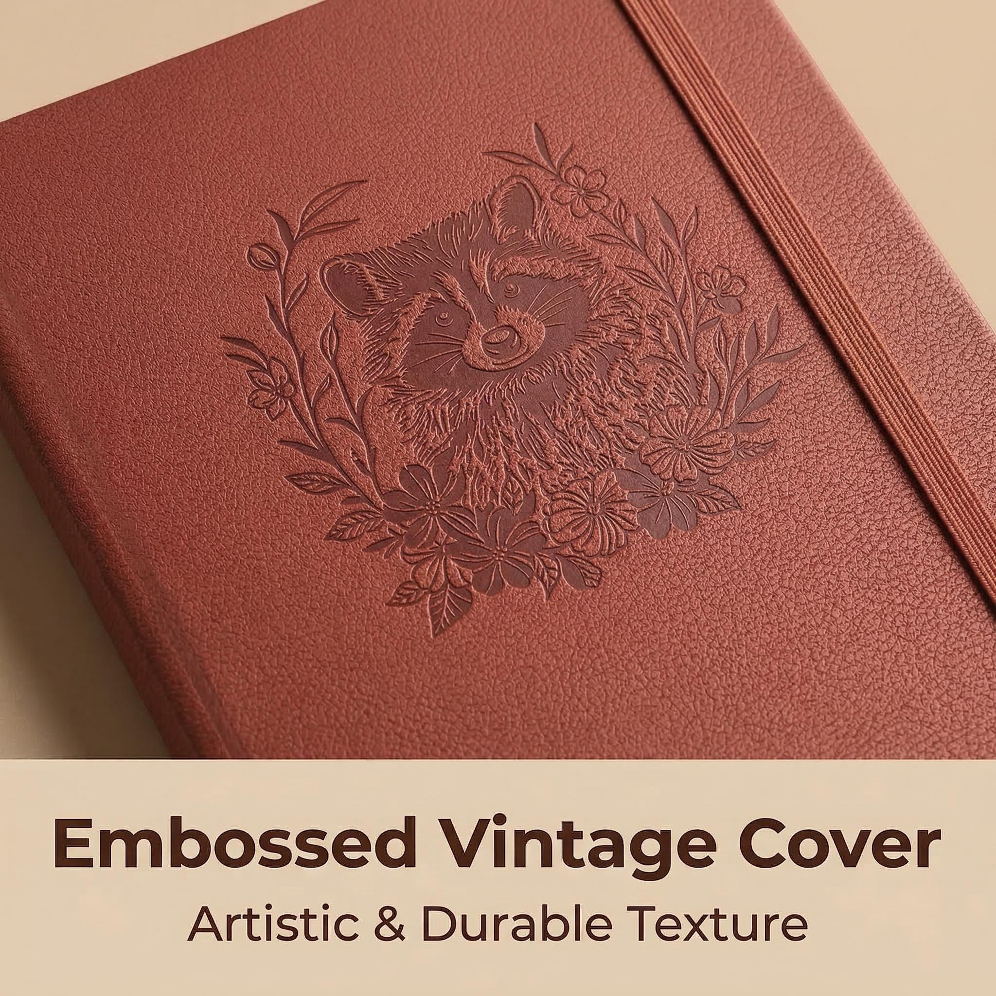 A5 Embossed Raccoon Dot Grid J - Notebook Dotted A5 recension och pris