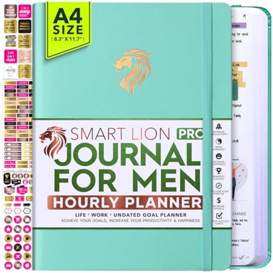 Journal for Men - Undated Dail - Planner Weekly Budget recension och pris