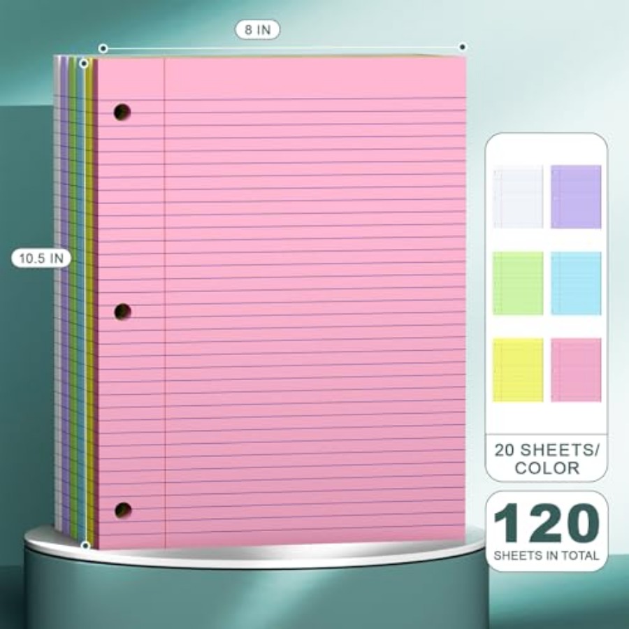 Note Pads 8 X 10.5 Loose Leaf  - Paper Punch 3 Hole recension och pris