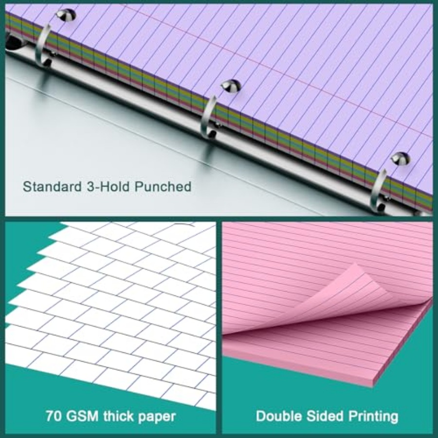 Note Pads 8 X 10.5 Loose Leaf  - Paper Punch 3 Hole recension och pris