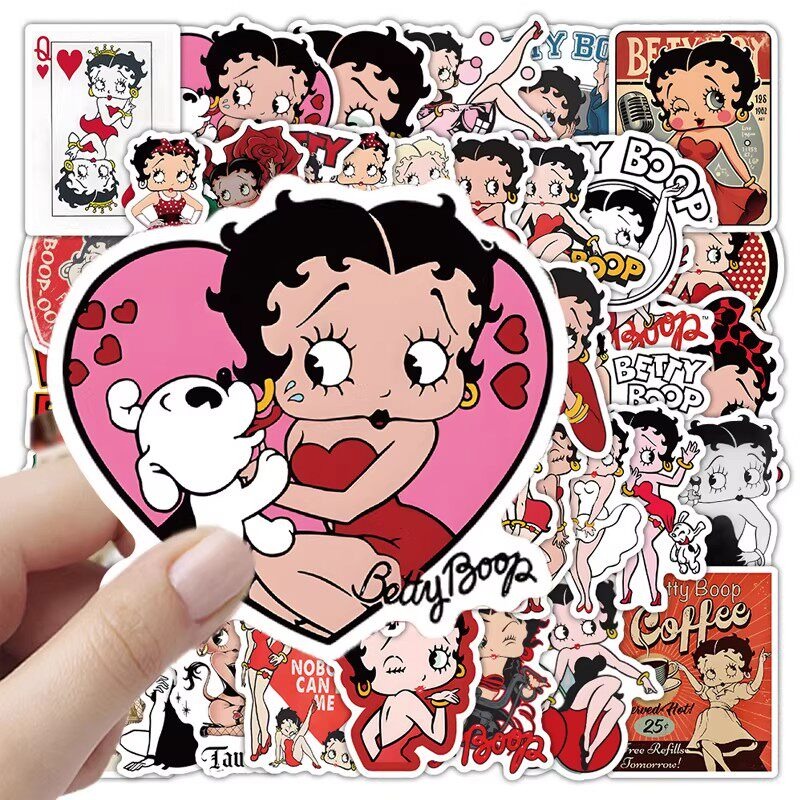 New 50PCS Betty Boop Sticker A - Memo Pad Sticky recension och pris