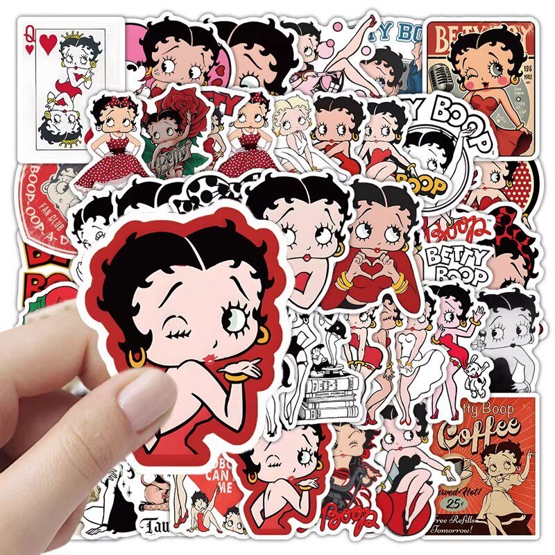 New 50PCS Betty Boop Sticker A - Memo Pad Sticky recension och pris