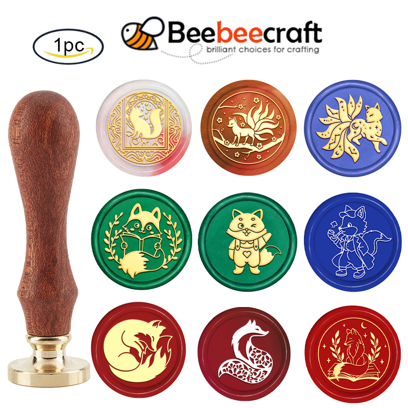 1PC Fox Moon Wax Seal Stamps R - Wax Seal Stamp Kit recension och pris