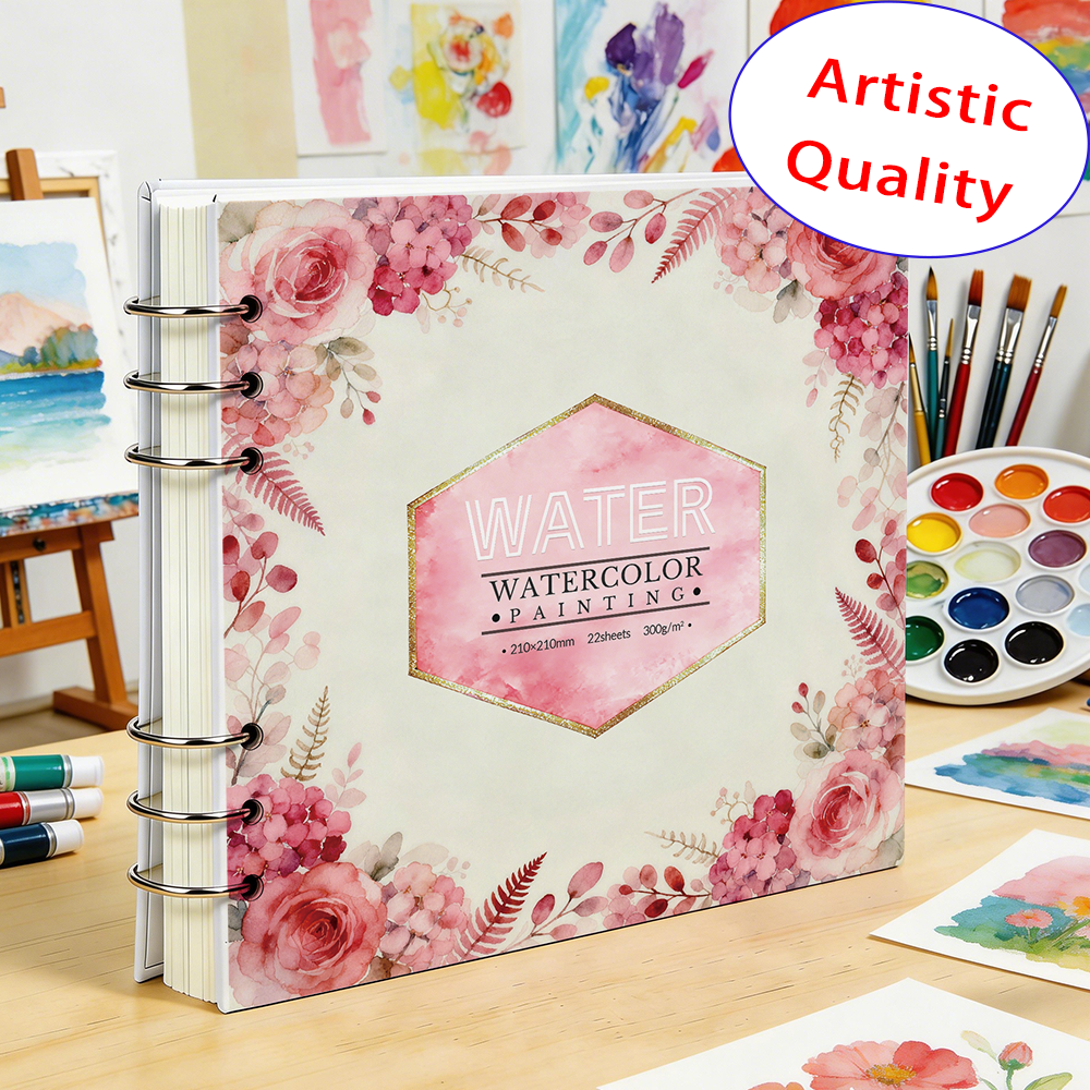 210x210mm 300GSM Watercolor Sk - Art Sketchbook Ring recension och pris