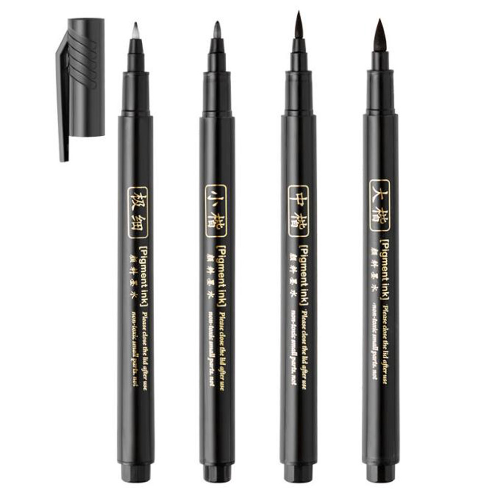 4pc Brush Pen Calligraphy Pen  - Stationery Supplier recension och pris