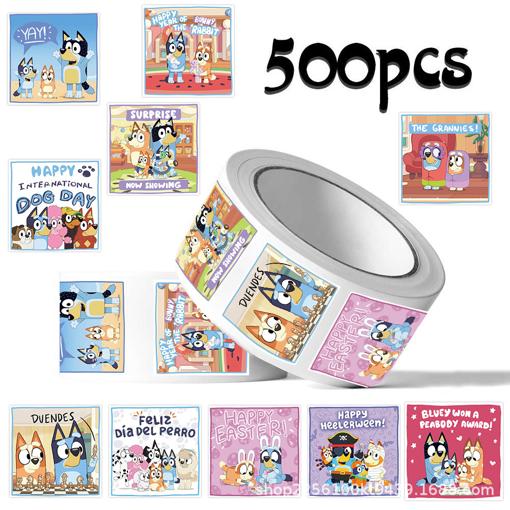Wholesale 500Pcs/Roll Bluey St - Memo Pad Sticky recension och pris