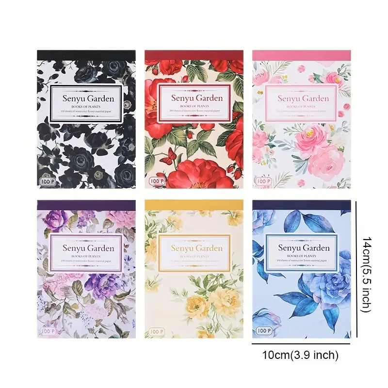 100pcs Vintage Colorful Rose F - Cardstock Paper Pack recension och pris
