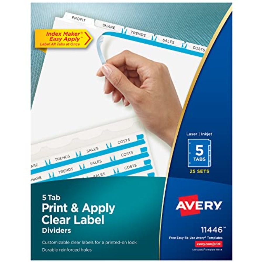 Dividers for 3 Ring Binder Eas - Index Tab Divider recension och pris