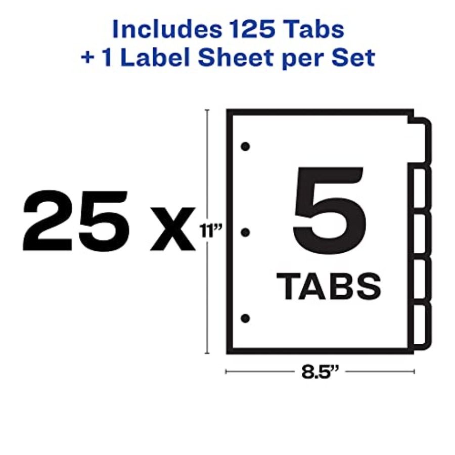 Dividers for 3 Ring Binder Eas - Index Tab Divider recension och pris
