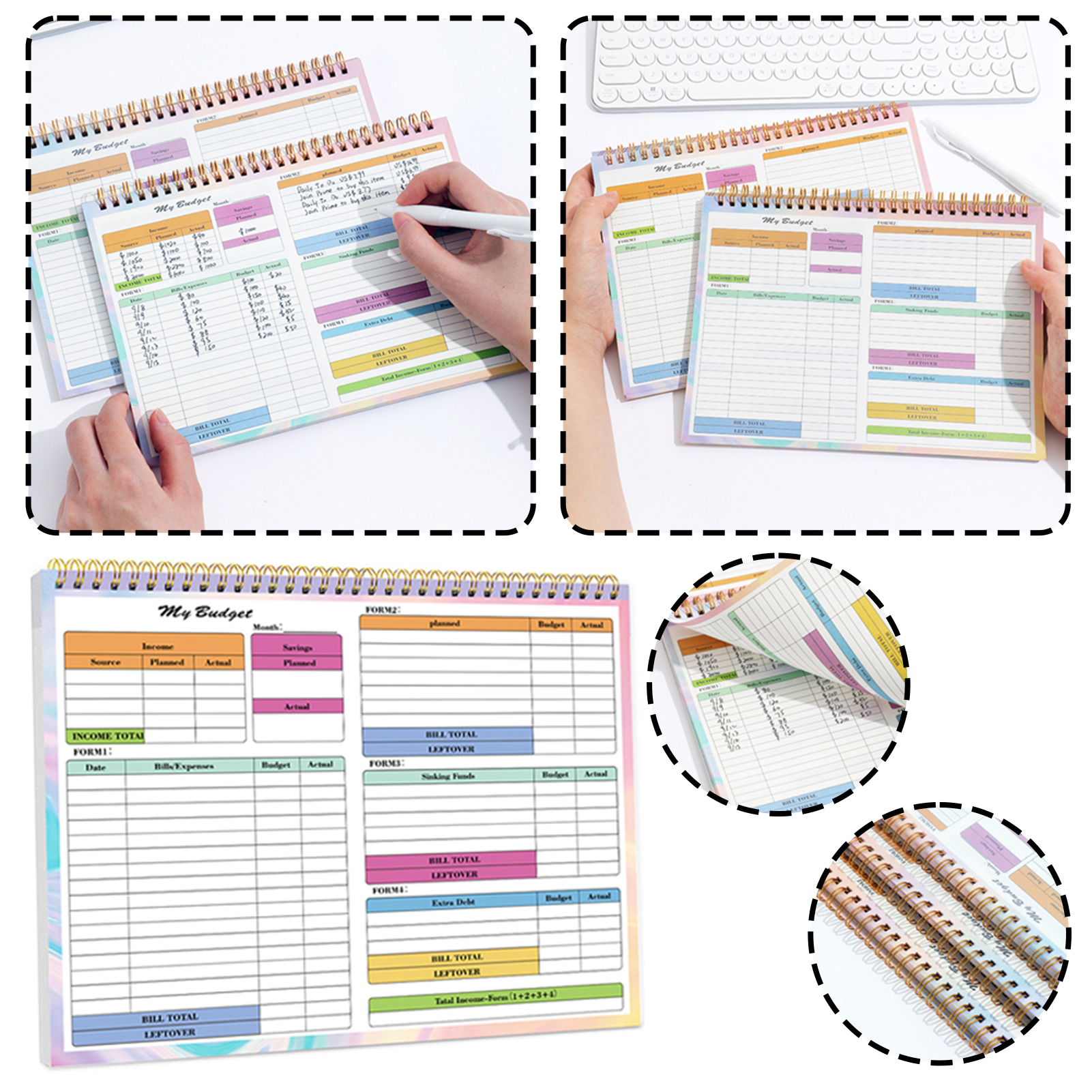 Finance Planner,Undated Monthl - Planner Weekly Budget recension och pris