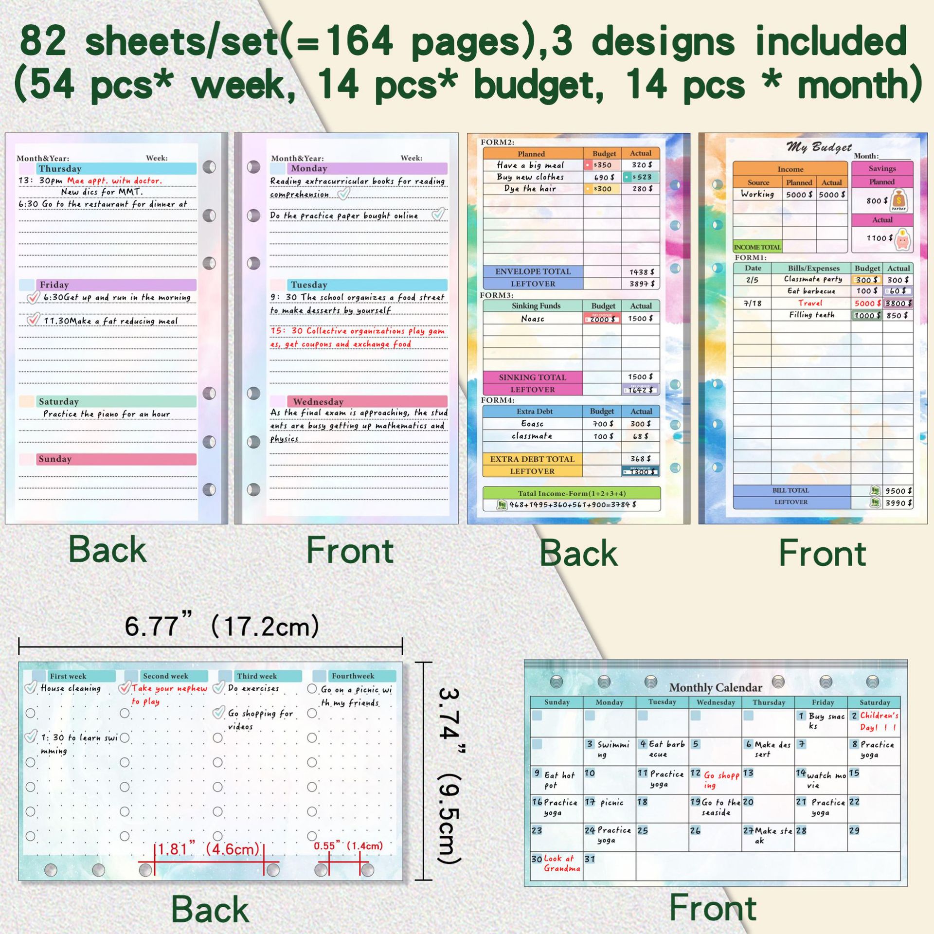 A6 Binder Budget Planner Noteb - Planner Weekly Budget recension och pris
