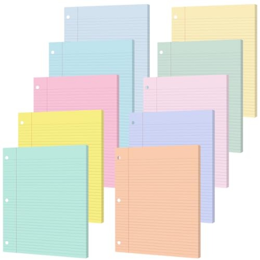 gisgfim 100 Sheets Loose Leaf  - Paper Punch 3 Hole recension och pris