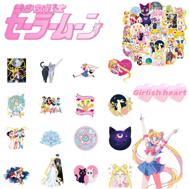 Sailor Moon stickers cartoon c - Memo Pad Sticky recension och pris