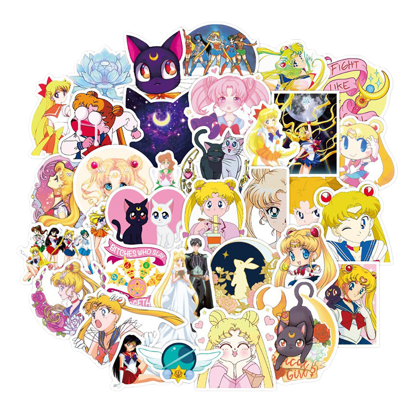 Sailor Moon stickers cartoon c - Memo Pad Sticky recension och pris